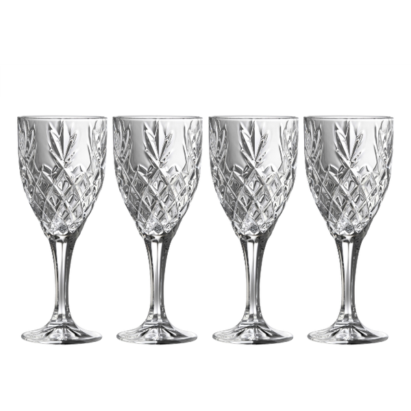 galway crystal Renmore Goblet Glass Set of 4