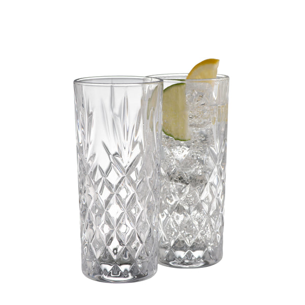 galway crystal Renmore Hiball Glass Pair