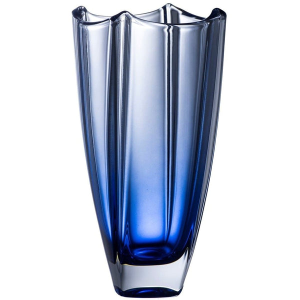 galway crystal Sapphire Dune 10" Square Vase