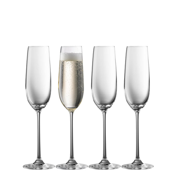 galway crystal Solus Flute Set of 4