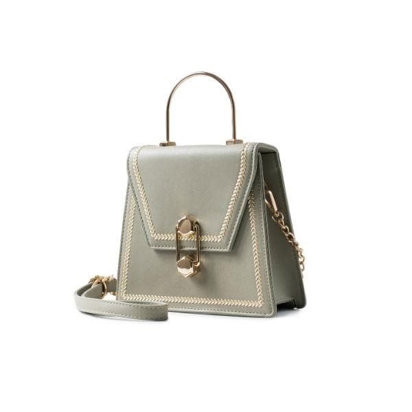 galway crystal Top Handle Bag Green