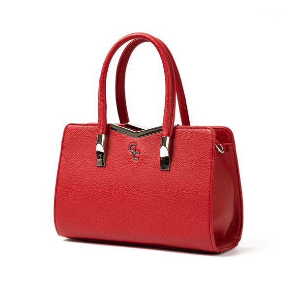 galway crystal Top Handle Bag in Red