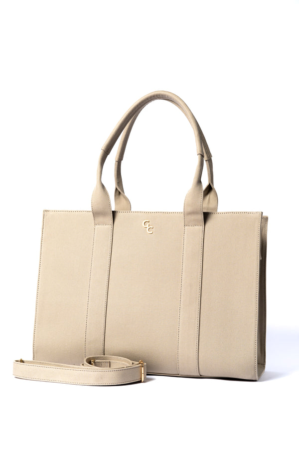galway crystal XL Tote Oat Canvas