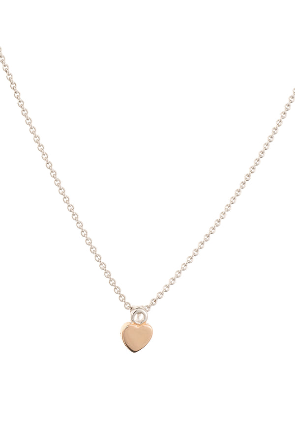 galway crystal Heart of the Claddagh Silver & Rose Gold Pendant