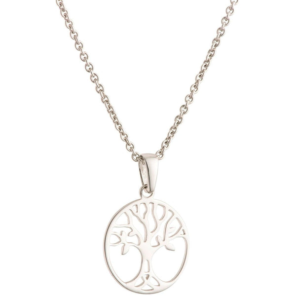 galway crystal Tree Of Life Sterling Silver Pendant - Small