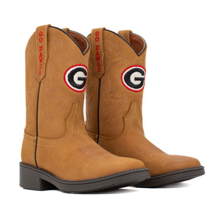 gameday boots Boden - Gameday Kid's Square Toe Western Boot - Georgia Bulldogs