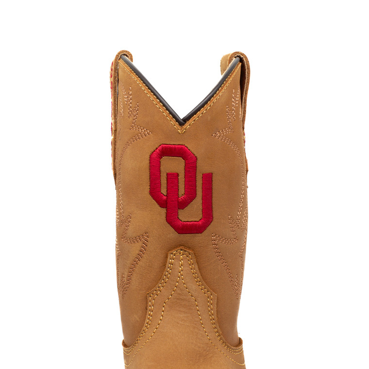 Gameday Boots Boden - Gameday Kid's Square Toe Western Boot - Oklahoma Sooners