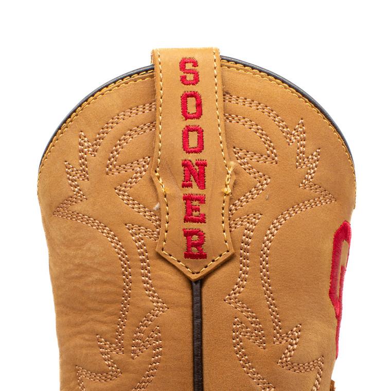 Gameday Boots Boden - Gameday Kid's Square Toe Western Boot - Oklahoma Sooners