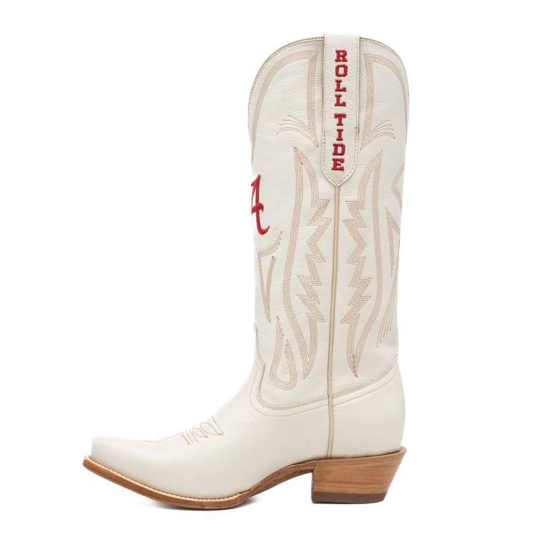 Gameday Boots Carrie - Gameday Women's Ivory Western Boot - Alabama Crimson Tide