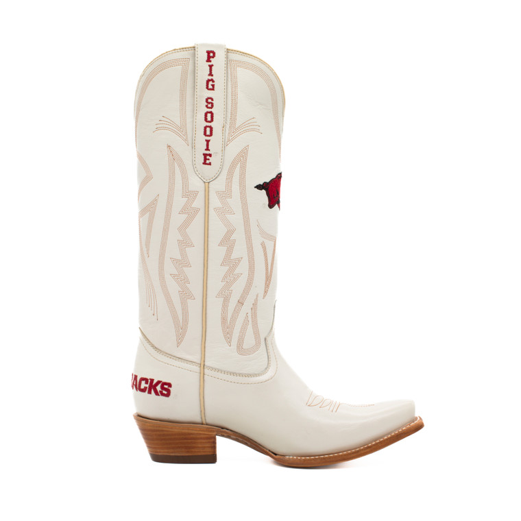 Gameday Boots Carrie - Gameday Women's Ivory Western Boot - Arkansas Razorbacks