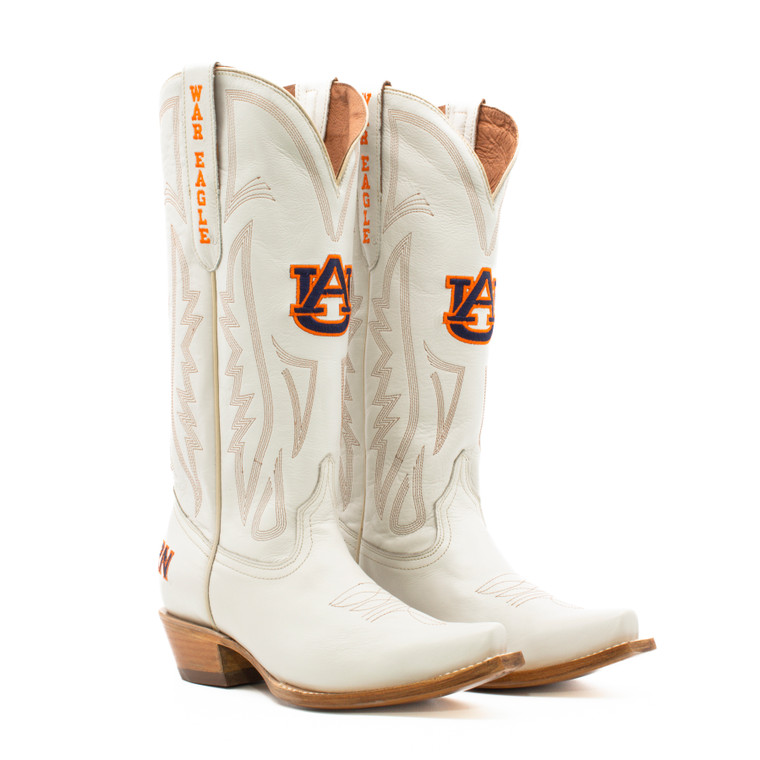 gameday boots Carrie - Gameday Women's Ivory Western Boot - Auburn Tigers gameday boots Carrie - Gameday Women's Ivory Western Boot - Auburn Tigers
