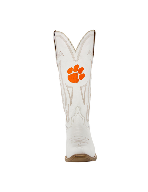 Gameday Boots Carrie - Gameday Women's Ivory Western Boot - Clemson Tigers