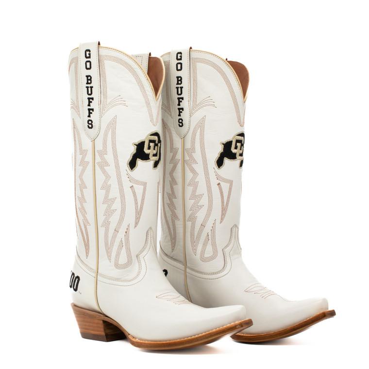 gameday boots Carrie - Gameday Women's Ivory Western Boot - Colorado Buffaloes
