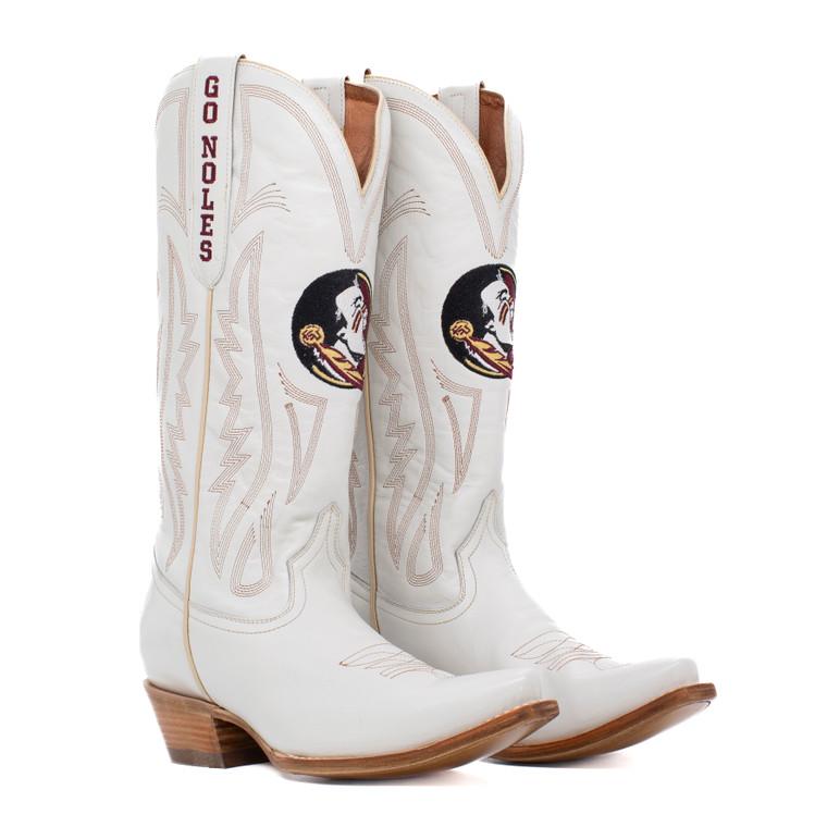 gameday boots Carrie - Gameday Women's Ivory Western Boot - Florida State Seminoles