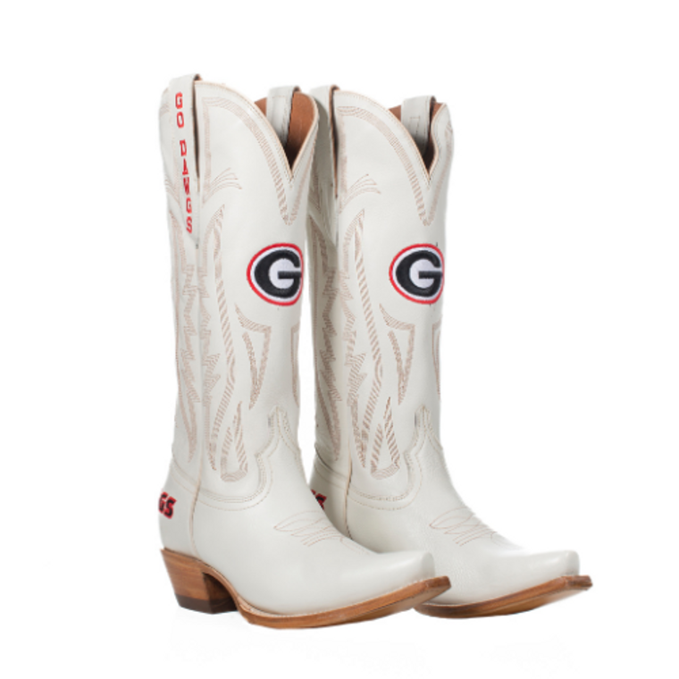 gameday boots Carrie - Gameday Women's Ivory Western Boot - Georgia Bulldogs