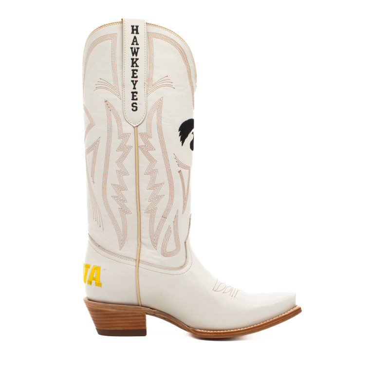 Gameday Boots Carrie - Gameday Women's Ivory Western Boot - Iowa Hawkeye