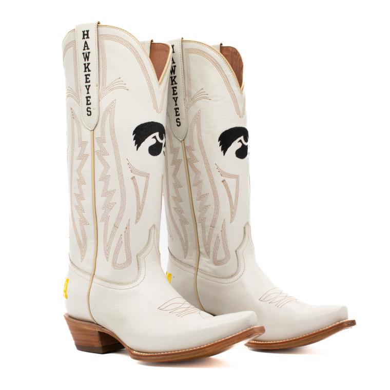 gameday boots Carrie - Gameday Women's Ivory Western Boot - Iowa Hawkeye