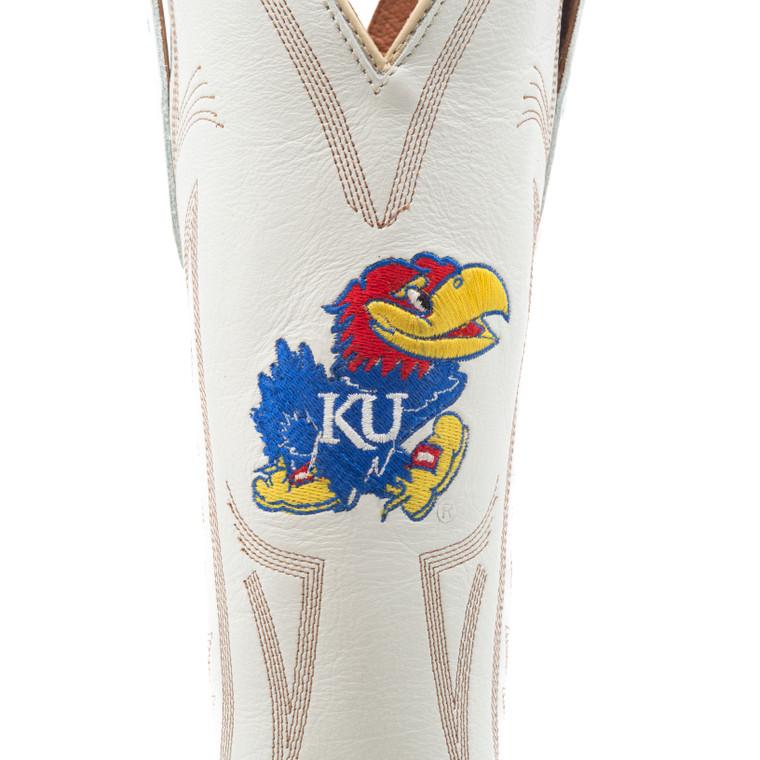 Gameday Boots Carrie - Gameday Women's Ivory Western Boot - Kansas Jayhawks