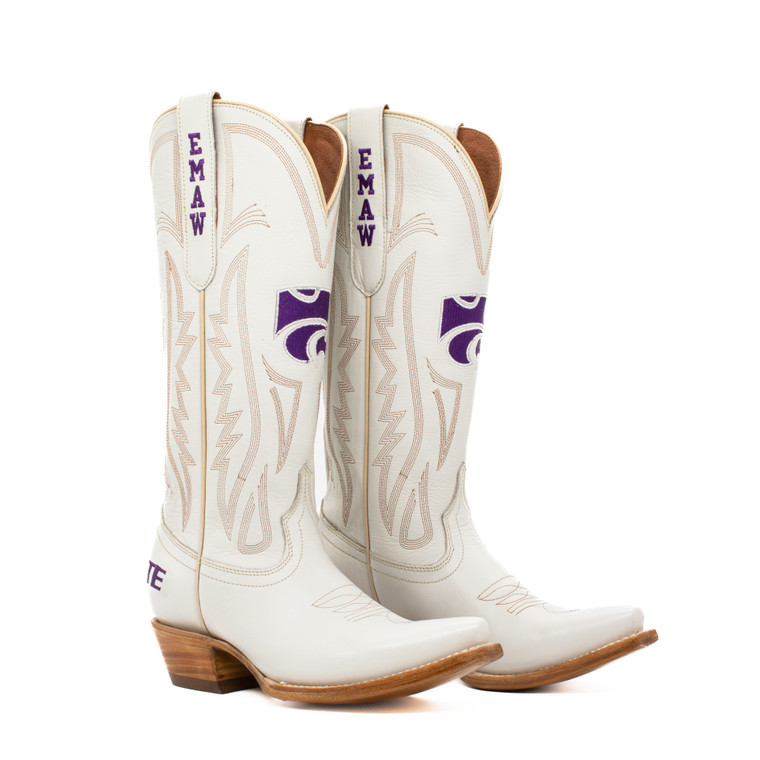 gameday boots Carrie - Gameday Women's Ivory Western Boot - Kansas State Wildcats