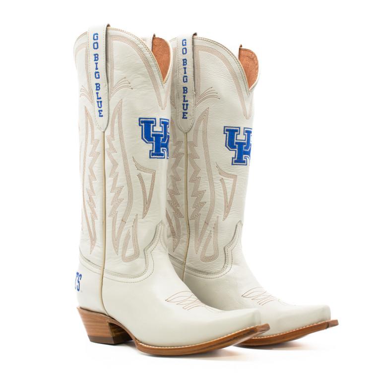 gameday boots Carrie - Gameday Women's Ivory Western Boot - Kentucky Wildcats