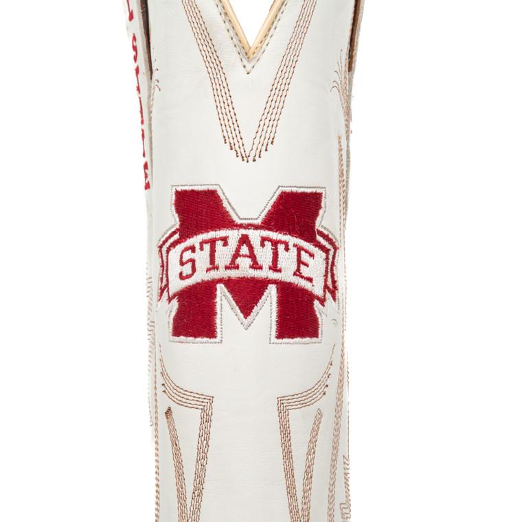 Gameday Boots Carrie - Gameday Women's Ivory Western Boot - Mississippi State Bulldogs