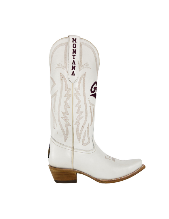 Gameday Boots Carrie - Gameday Women's Ivory Western Boot - Montana Grizzlies