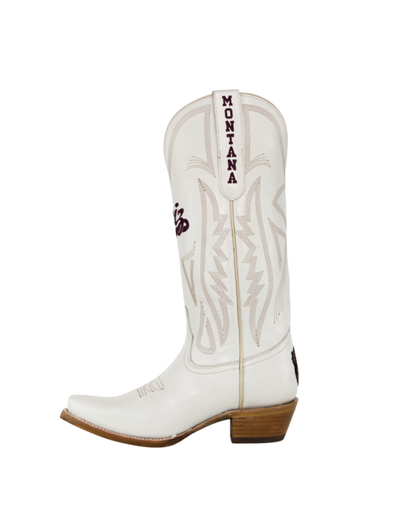 Gameday Boots Carrie - Gameday Women's Ivory Western Boot - Montana Grizzlies