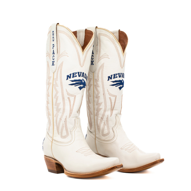 gameday boots Carrie - Gameday Women's Ivory Western Boot - Nevada Wolf Pack