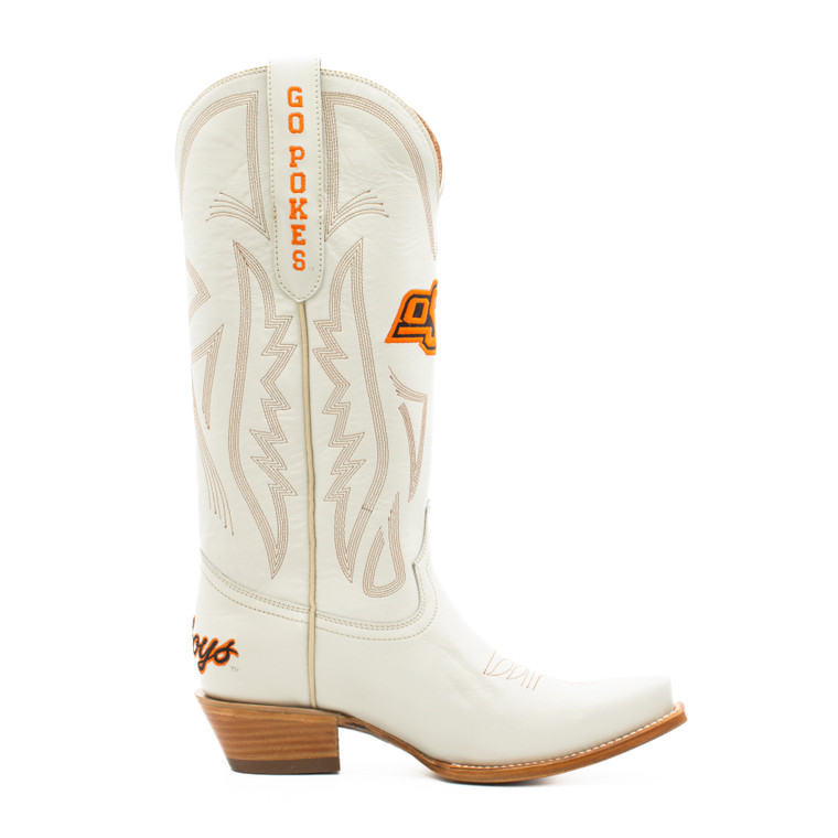 Gameday Boots Carrie - Gameday Women's Ivory Western Boot - Oklahoma State Cowboys