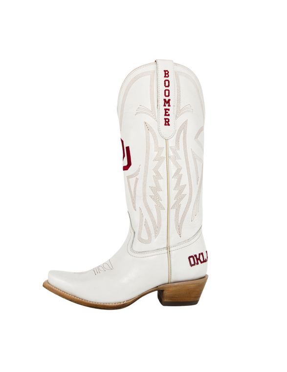 Gameday Boots Carrie - Gameday Women's Ivory Western Boot - Oklahoma Sooners