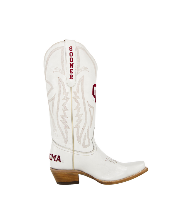 Gameday Boots Carrie - Gameday Women's Ivory Western Boot - Oklahoma Sooners
