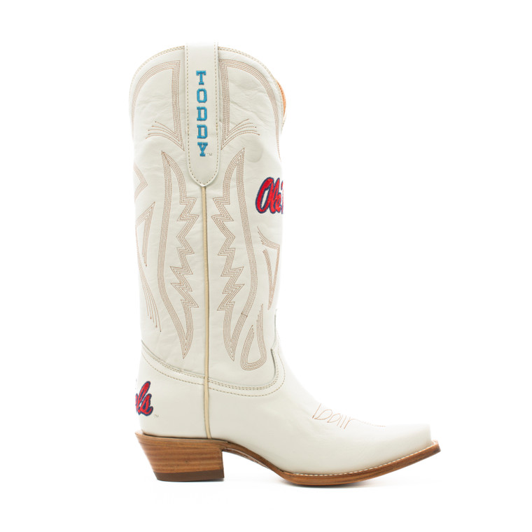 Gameday Boots Carrie - Gameday Women's Ivory Western Boot - Ole Miss