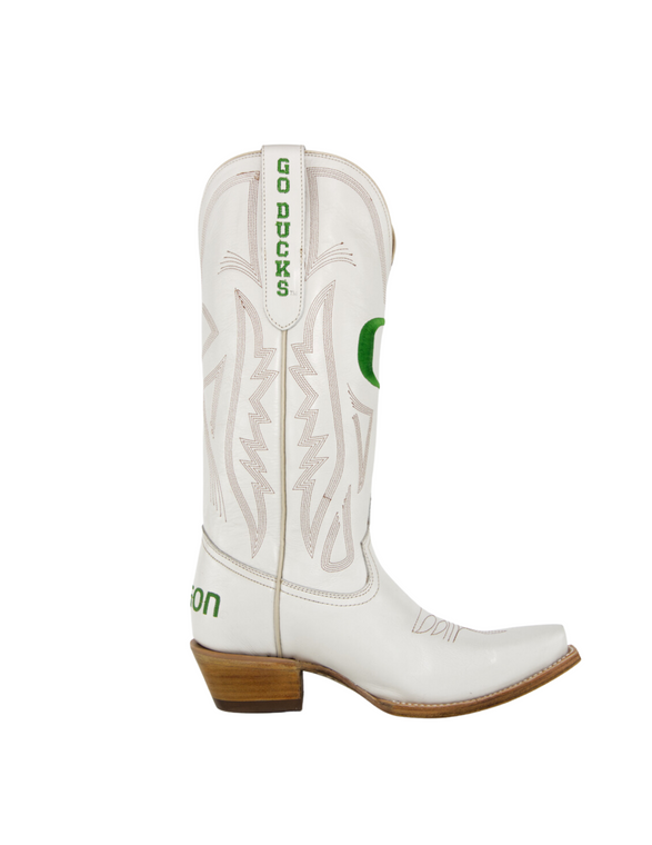 Gameday Boots Carrie - Gameday Women's Ivory Western Boot - Oregon Ducks