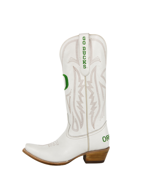 Gameday Boots Carrie - Gameday Women's Ivory Western Boot - Oregon Ducks