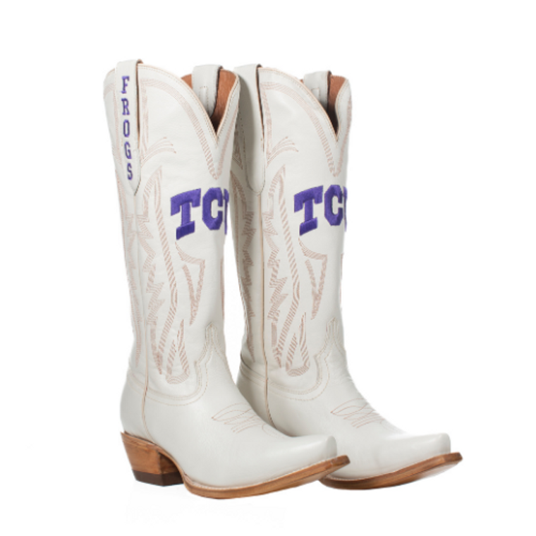 gameday boots Carrie - Gameday Women's Ivory Western Boot - TCU Horned Frogs