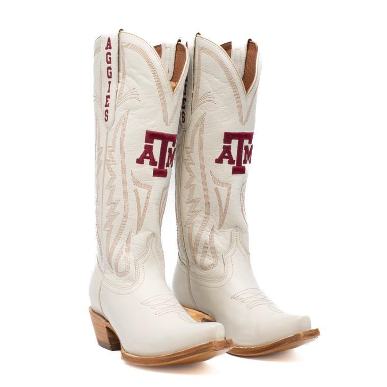 gameday boots Carrie - Gameday Women's Ivory Western Boot - Texas A&M Aggies