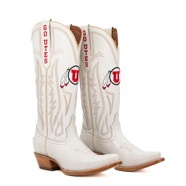 gameday boots Carrie - Gameday Women's Ivory Western Boot - Utah Utes