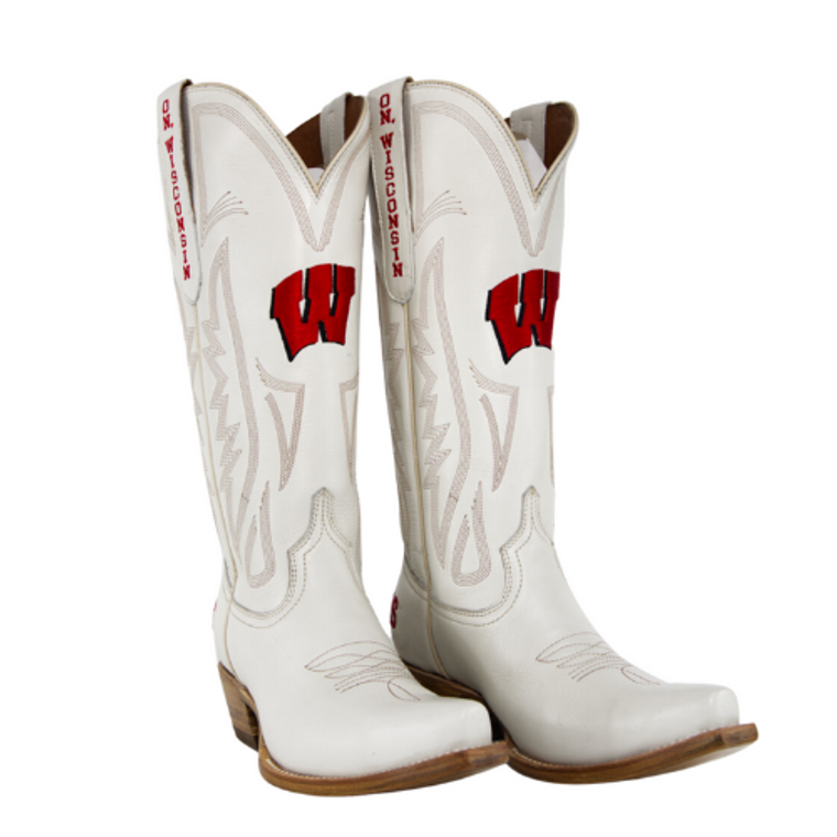 gameday boots Carrie - Gameday Women's Ivory Western Boot - Wisconsin Badgers