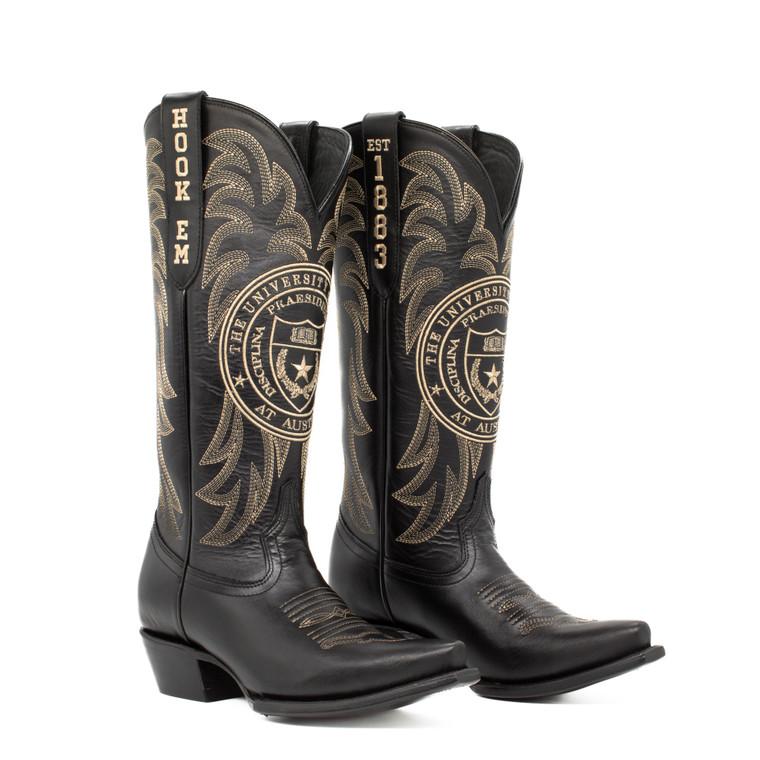 gameday boots Gameday Women's Black Western Limited Edition Seal Boot - Texas Longhorns