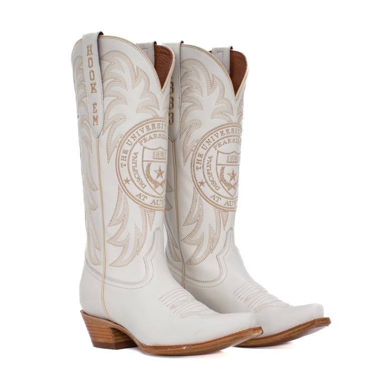 gameday boots Gameday Women's Ivory Western Limited Edition Vintage Seal Boot - Texas Longhorns