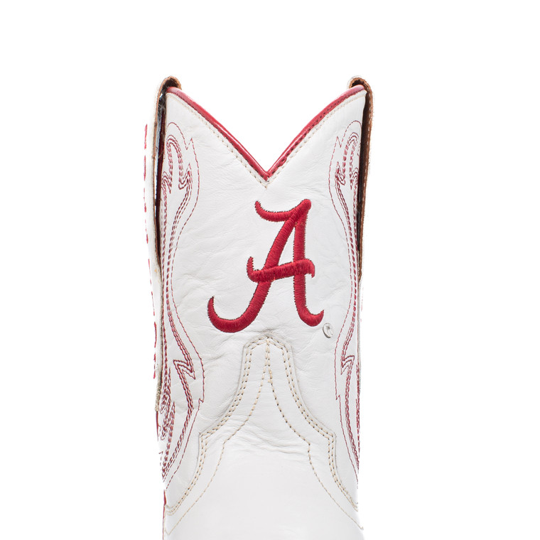 Gameday Boots Sarah - Gameday Women's Shorty Ivory Western Boot - Alabama Crimson Tide