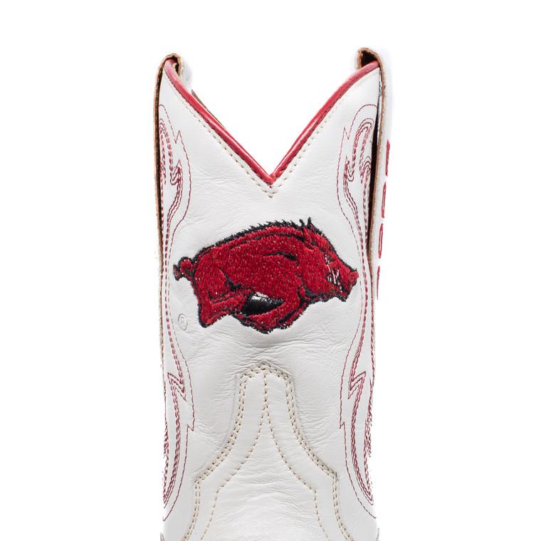 Gameday Boots Sarah - Gameday Women's Shorty Ivory Western Boot - Arkansas Razorbacks