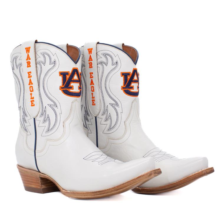 gameday boots Sarah - Gameday Women's Shorty Ivory Western Boot - Auburn Tigers