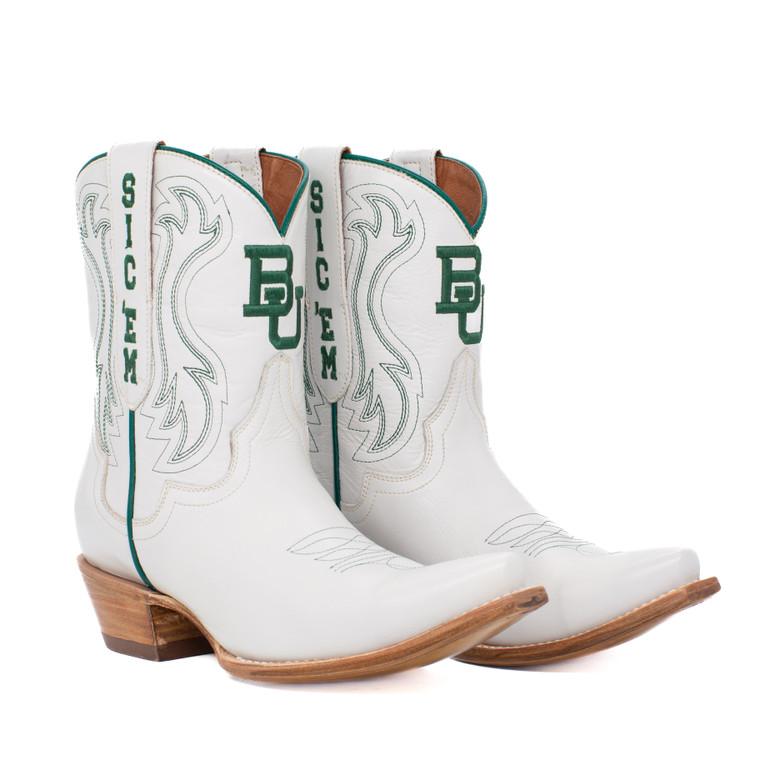 gameday boots Sarah - Gameday Women's Shorty Ivory Western Boot - Baylor Bears