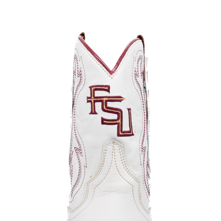 Gameday Boots Sarah - Gameday Women's Shorty Ivory Western Boot - Florida State Seminoles