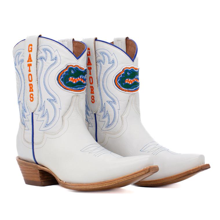 gameday boots Sarah - Gameday Women's Shorty Ivory Western Boot - Florida Gators