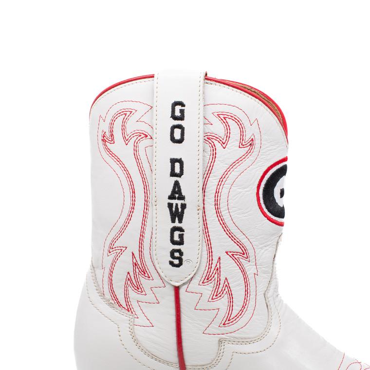 Gameday Boots Sarah - Gameday Women's Shorty Ivory Western Boot - Georgia Bulldogs