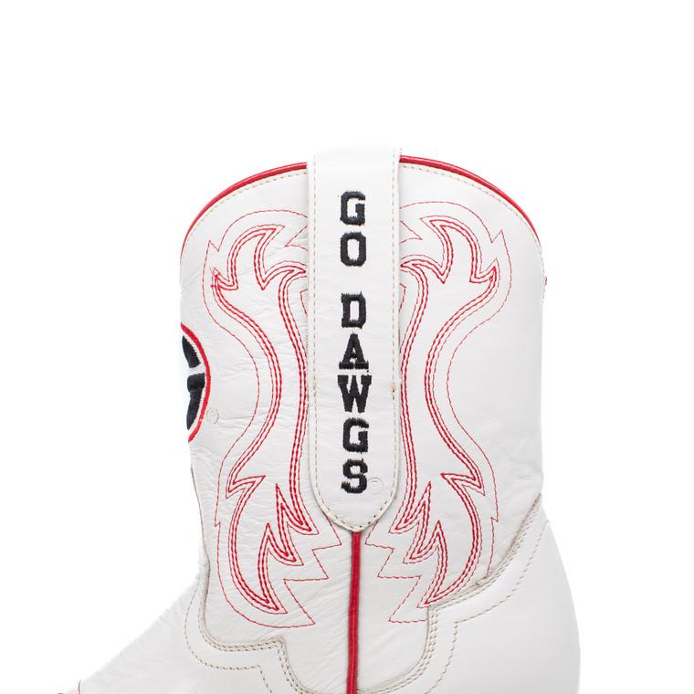 Gameday Boots Sarah - Gameday Women's Shorty Ivory Western Boot - Georgia Bulldogs
