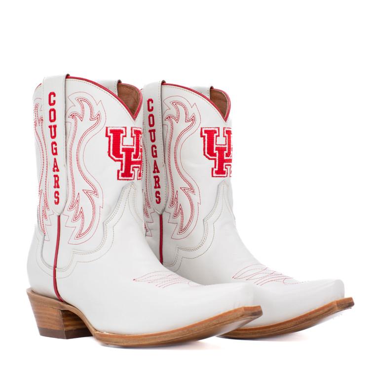 gameday boots Sarah - Gameday Women's Shorty Ivory Western Boot - Houston Cougars