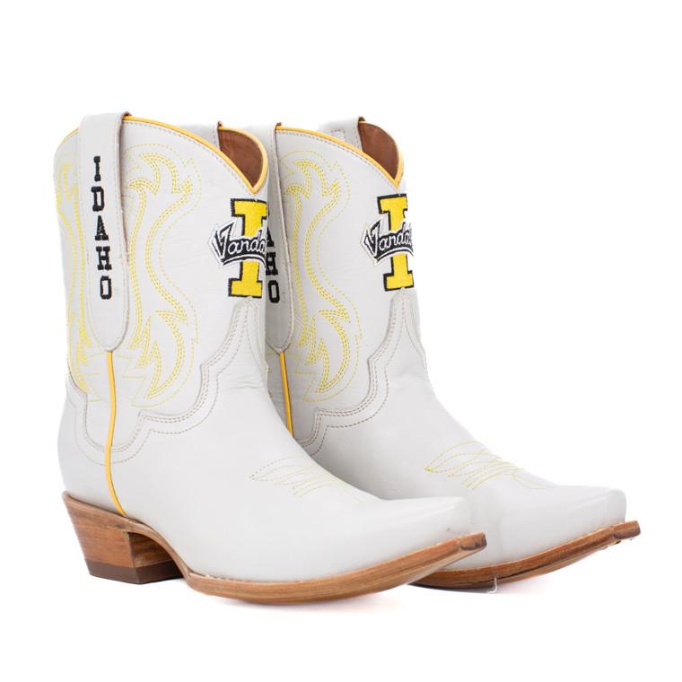 gameday boots Sarah - Gameday Women's Shorty Ivory Western Boot - Idaho Vandals